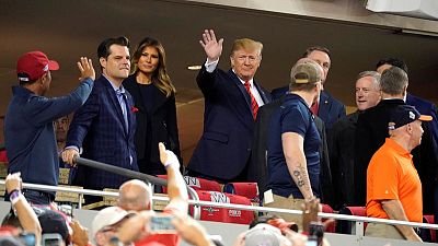 World Series fans greet Trump vision with boos, chants World Series fans greet Trump vision with boos, chants
