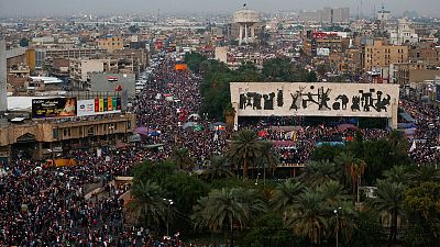 Iraqi protesters pack Baghdad square, anti-government movement gains momentum Iraqi protesters pack Baghdad square, anti-government movement gains momentum