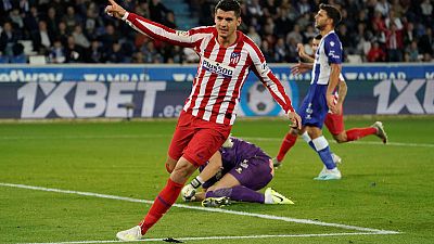 Atletico Madrid held at Alaves after Perez thunderbolt Atletico Madrid held at Alaves after Perez thunderbolt