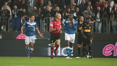 Brescia-Inter,cori offensivi a Balotelli Brescia-Inter,cori offensivi a Balotelli