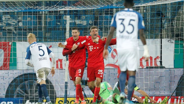 Gnabry and Mueller save Bayern's blushes in late cup win