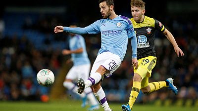 Manchester City stroll to 3-1 League Cup win over Southampton Manchester City stroll to 3-1 League Cup win over Southampton