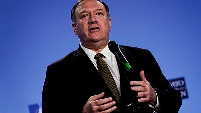 Democratic senator seeks review of Pompeo adherence to bar on political activities Democratic senator seeks review of Pompeo adherence to bar on political activities
