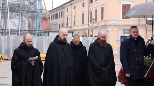 Norcia ha ricordato terremoto del 2016 Norcia ha ricordato terremoto del 2016