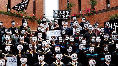Hong Kong braces for Halloween havoc as protesters target party district Hong Kong braces for Halloween havoc as protesters target party district
