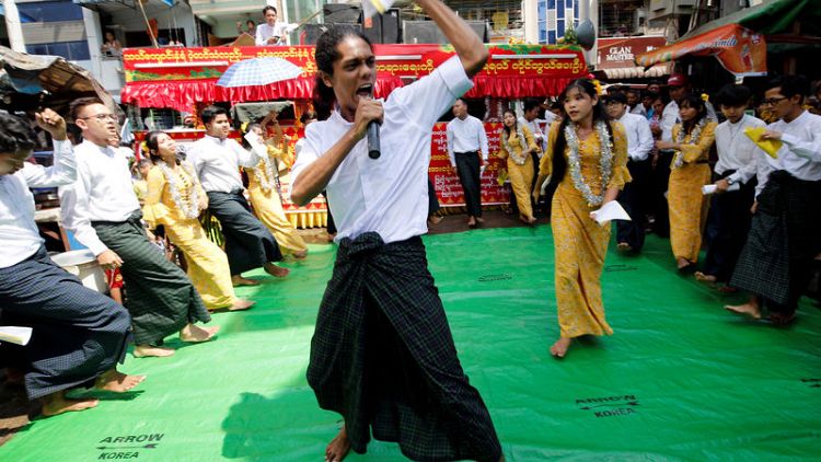 Myanmar court jails satirical performers