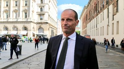 Allegri in visita a vescovo Livorno Allegri in visita a vescovo Livorno