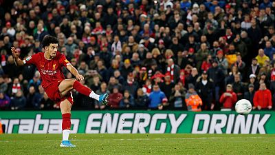 Liverpool edge Arsenal on penalties after 10-goal thriller Liverpool edge Arsenal on penalties after 10-goal thriller