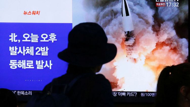 North Korea launches two possible 'ballistic missiles' into sea, Japan says