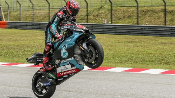 MotoGp: Malesia, pole a Quartararo MotoGp: Malesia, pole a Quartararo