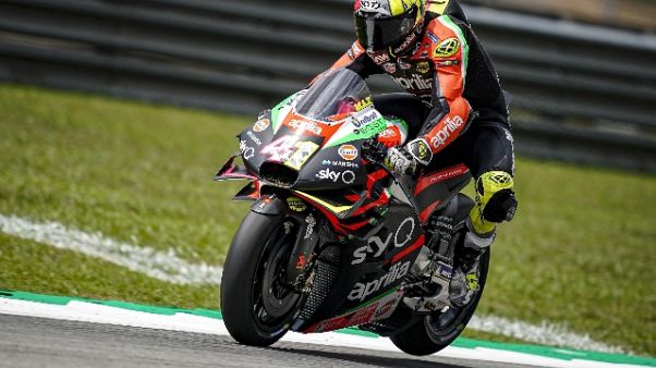 Moto: Malesia, Espargarò in 5/a fila Moto: Malesia, Espargarò in 5/a fila