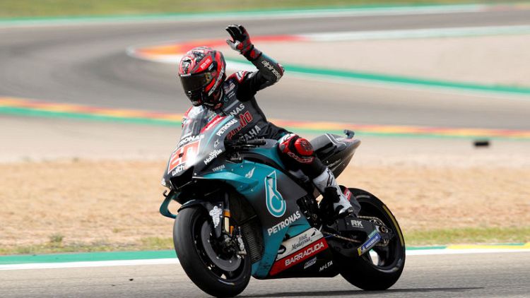 Quartararo takes pole in Malaysia after Marquez crash