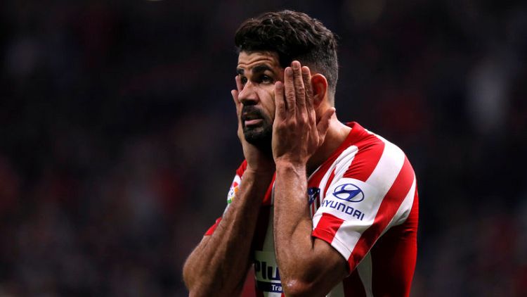 Atletico denied top spot after Costa misfires from spot