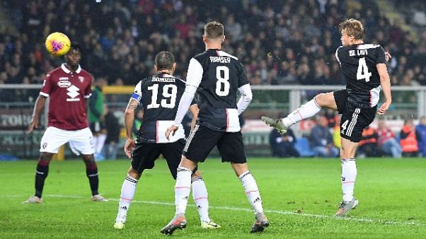 Torino-Juventus 0-1, decide De Ligt Torino-Juventus 0-1, decide De Ligt