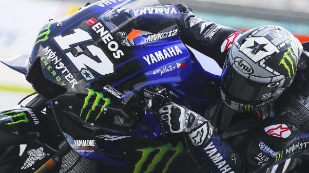 Vinales vince su Marquez e Dovizioso Vinales vince su Marquez e Dovizioso