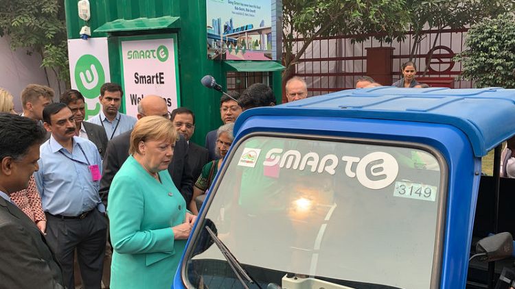 Merkel wants Germany to have 1 million electric car charging points by 2030