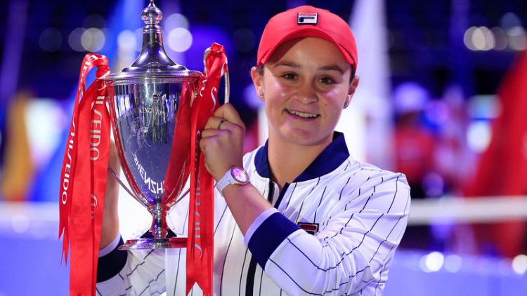 Barty ends stellar season with WTA Finals win over Svitolina
