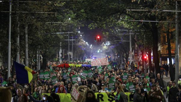 Thousands of Romanians protest against illegal logging, attacks on forest workers Thousands of Romanians protest against illegal logging, attacks on forest workers