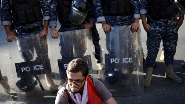 Protesters block roads in Beirut, other areas of Lebanon Protesters block roads in Beirut, other areas of Lebanon