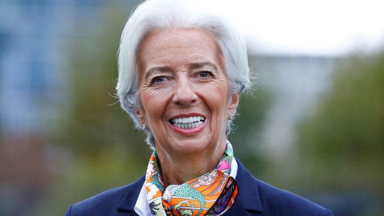In first speech as ECB president, Lagarde lauds key critic