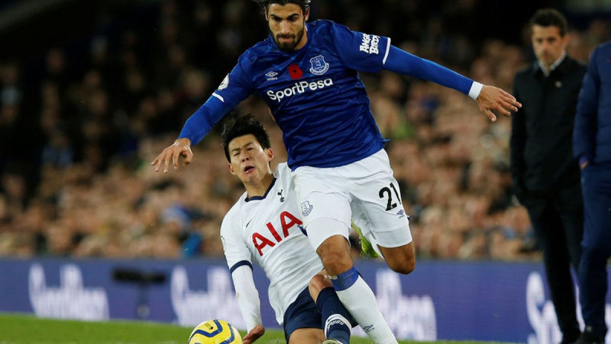Spurs appeal Son red card for tackle on Everton's Gomes