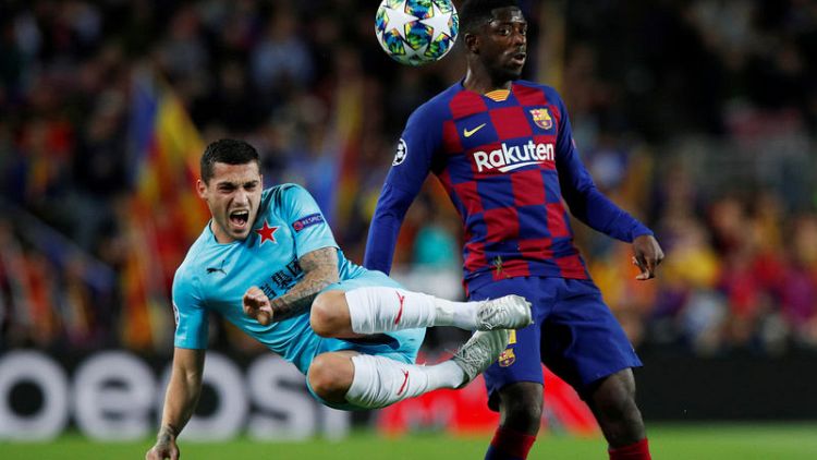 Toothless Barca draw blank at home to Slavia