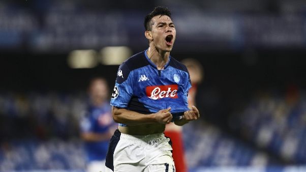 Champions: Napoli-Salisburgo 1-1 Champions: Napoli-Salisburgo 1-1