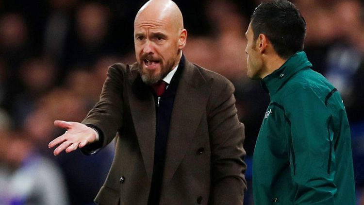 Ajax denied victory by refereeing decisions says Ten Hag