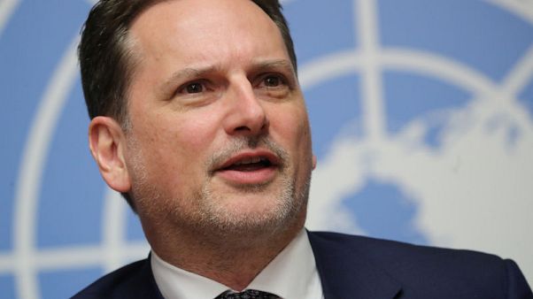 Head of U.N. Palestinian refugee agency has resigned - U.N. spokesman Head of U.N. Palestinian refugee agency has resigned - U.N. spokesman