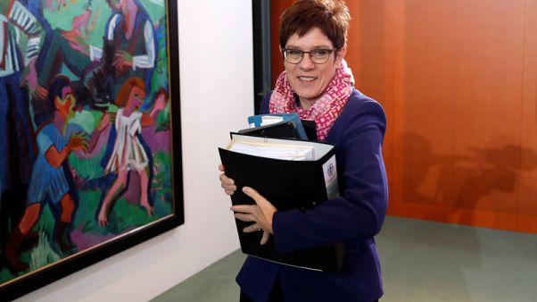 Germany's Kramp-Karrenbauer wants Merkel to stay until 2021 Germany's Kramp-Karrenbauer wants Merkel to stay until 2021