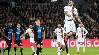 Icardi strikes again as PSG beat Brugge to reach last 16