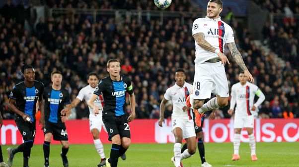 Icardi strikes again as PSG beat Brugge to reach last 16 Icardi strikes again as PSG beat Brugge to reach last 16