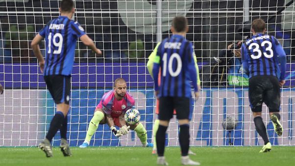 Atalanta fight back to draw with Man City as Kyle Walker ends up in goal Atalanta fight back to draw with Man City as Kyle Walker ends up in goal