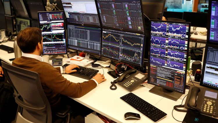 UK shares rise on upbeat earnings updates, trade hopes