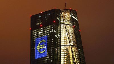 ECB sees modest but positive euro zone growth in second half