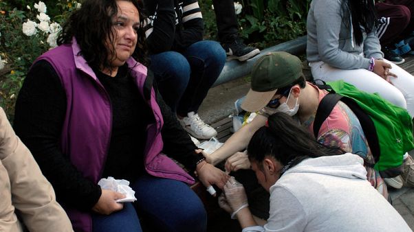 Chilean doctors hit the streets amid violent protests Chilean doctors hit the streets amid violent protests