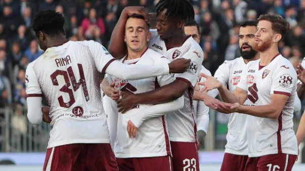 Calcio: poker del Torino a Brescia Calcio: poker del Torino a Brescia