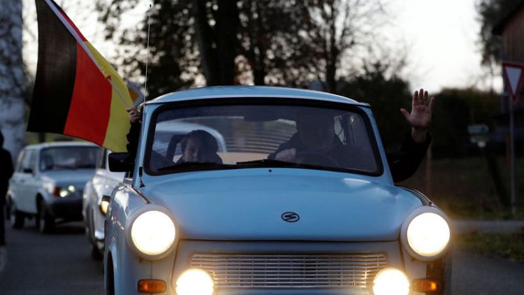 Go, Trabi, go: Germans re-enact fall of Berlin Wall with car parade