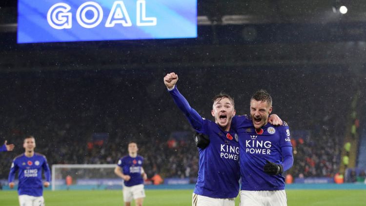 Vardy and Maddison on target as Leicester sink Arsenal