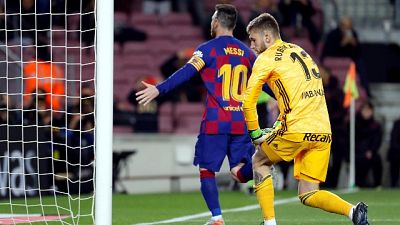 Triplo Messi, il Barca travolge il Celta Triplo Messi, il Barca travolge il Celta