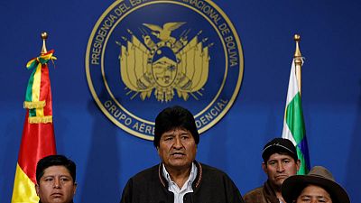 Bolivian President Morales says to resign after fierce election backlash