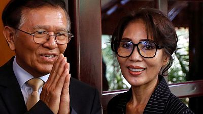 Cambodian opposition leader meets French envoy after house arrest lifted