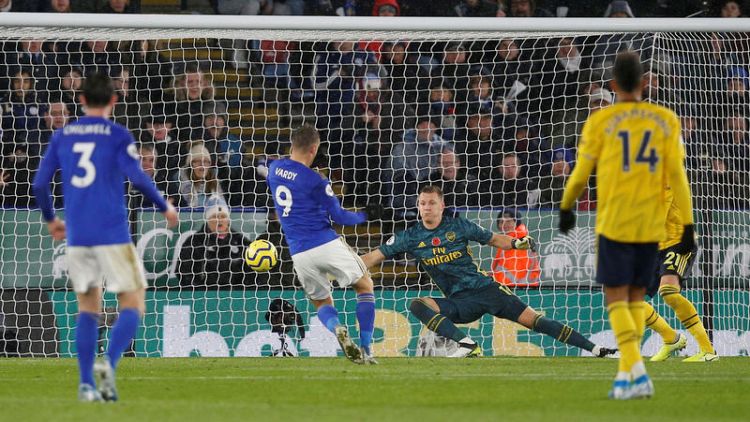 Leicester's Evans plays down title talk after Arsenal win
