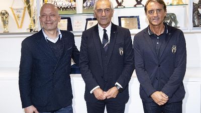 Vialli capodelegazione a Coverciano Vialli capodelegazione a Coverciano