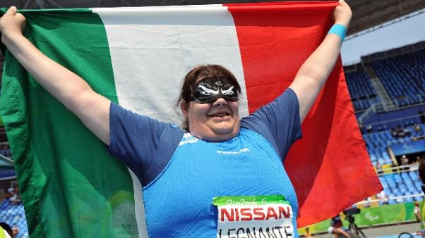 Mondiali paralimpici:Legnante oro disco Mondiali paralimpici:Legnante oro disco
