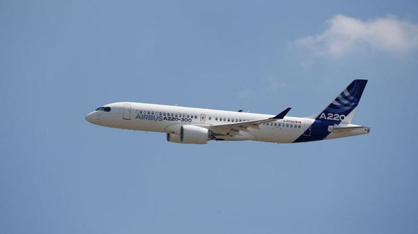 Airbus says could stretch A220 airliner, but has no current plan to do so Airbus says could stretch A220 airliner, but has no current plan to do so