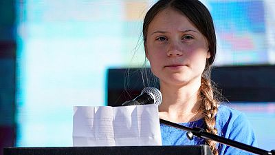 Massive mural of Greta Thunberg stares down at San Francisco Massive mural of Greta Thunberg stares down at San Francisco