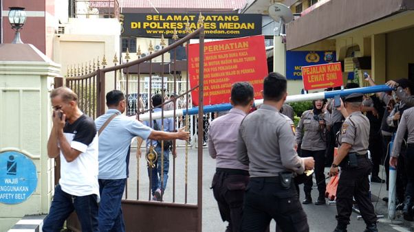Suspected suicide bombing at police headquarters in Indonesia's Medan Suspected suicide bombing at police headquarters in Indonesia's Medan
