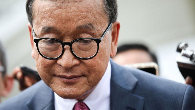 Indonesia barred Cambodia's Rainsy from flight to Jakarta - airline