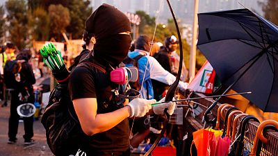 Flaming arrows and petrol bombs: Inside Hong Kong protesters' 'weapons factories'